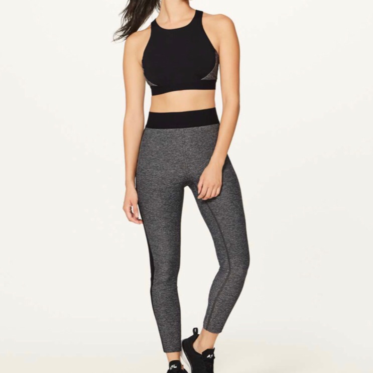 Lululemon Bob & Weave Bra 4 Grey/Black